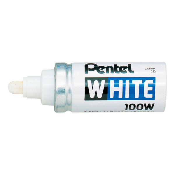 Pentel Permanent Marker Bullet Tip Broad 6mm - White
