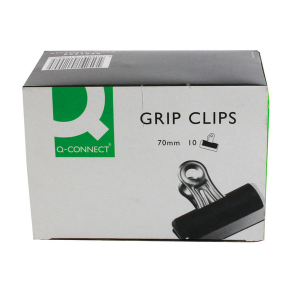 Q-Connect Grip Clip Black (Pack of 10)