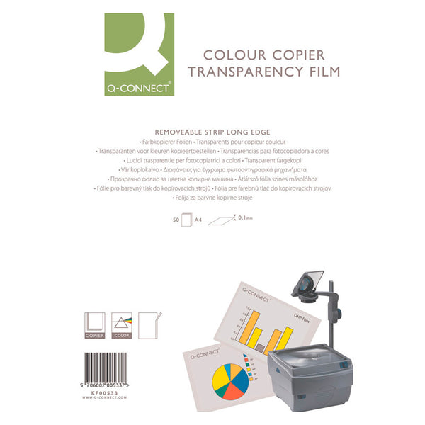 Q-Connect Laser Copier Over Head Projection Film (Pack of 50)