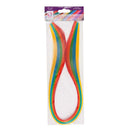 Qcraft 3mm Paper Strips (100pcs) 1-8 x 21" - Brights (5 Colours)