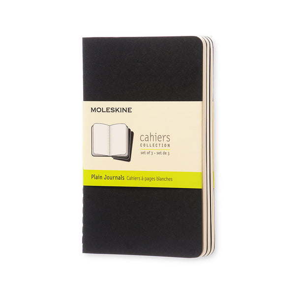 Moleskine Cahier Plain Journals - Pocket (Set of 3)