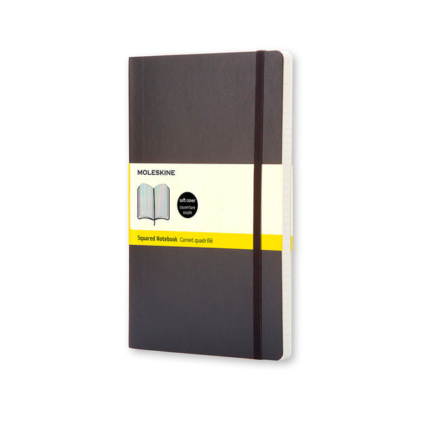 Moleskine Classic Squared Softcover Notebook - Large