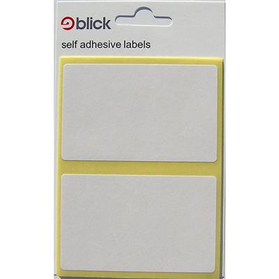 Blick Self-Adhesive White Labels - 50 x 80mm (14 Stickers)