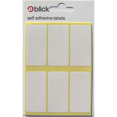 Blick Self-Adhesive White Labels - 25 x 50mm (42 Stickers)