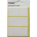 Blick Self-Adhesive White Labels - 34 x 75mm (21 Stickers)