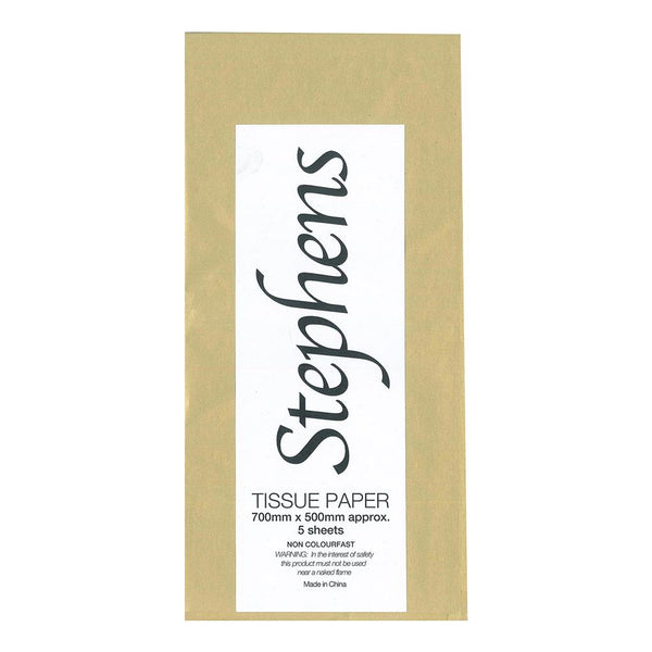 Stephens Metallic Tissue Paper 750 x 500mm (5 Sheets)