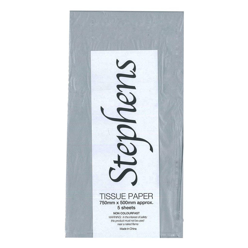 Stephens Metallic Tissue Paper 750 x 500mm (5 Sheets)