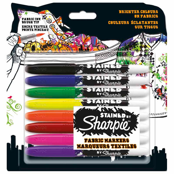 Sharpie Stained Fabric Markers (Pkd 8)