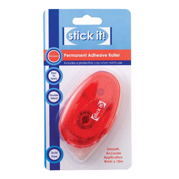 Stick It! Permanent Adhesive Roller - 8mm x 10m