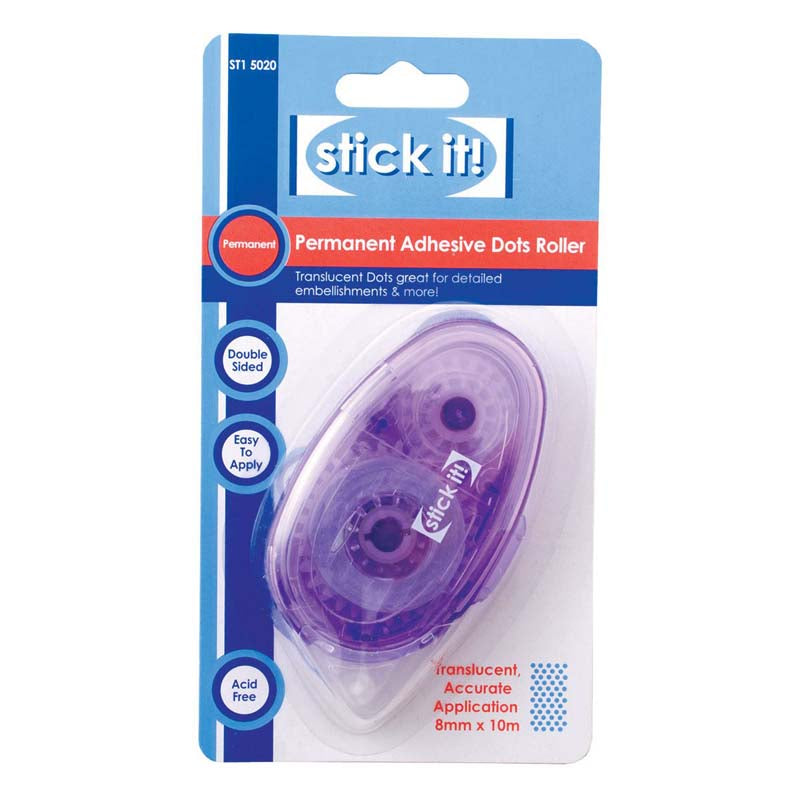 Stick It! Permanent Adhesive Dots Roller - 8mm x 10m