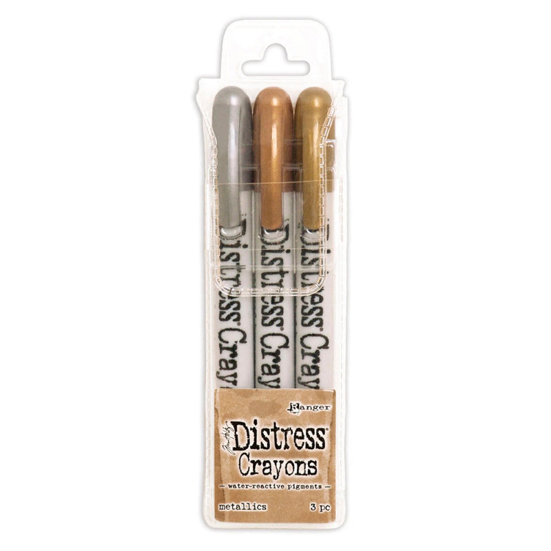 Ranger Distress Crayons - Metallics Set