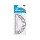 Tiger 180 Degree Clear Plastic Protractor