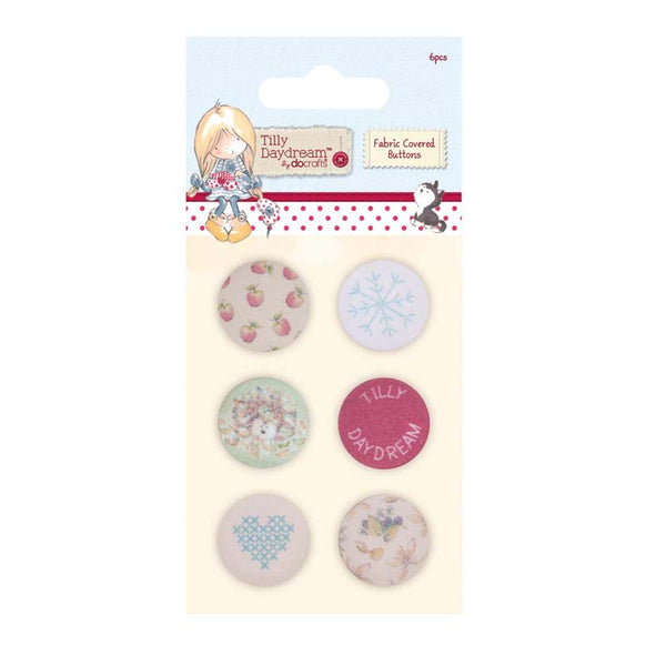 Tilly Fabric Covered Buttons (6pcs) - Tilly Daydream