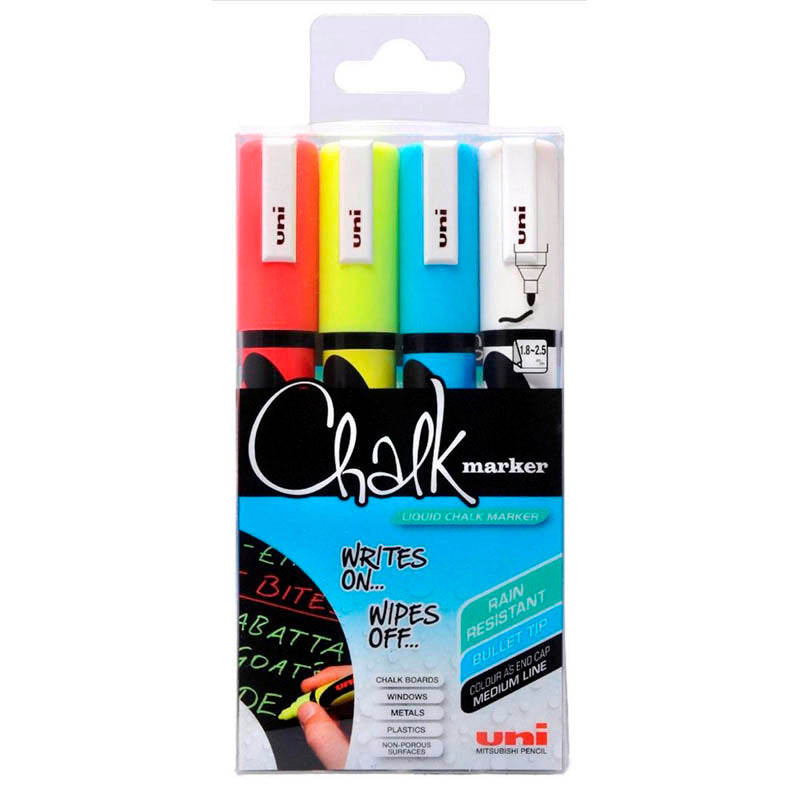 Uni Chalk Markers - Assorted