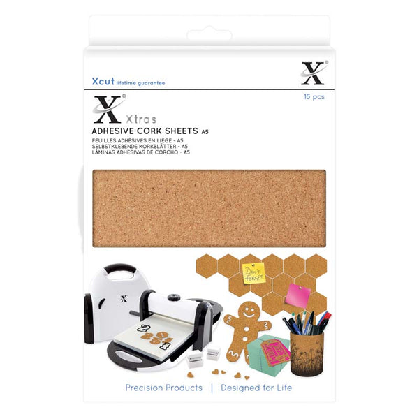 Xcut Xtra A5 Adhesive Cork Sheets (15pcs)