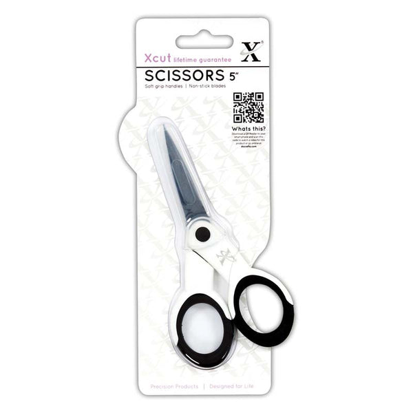 Xcut 5" Precision Scissors (Soft Grip & Non-Stick)