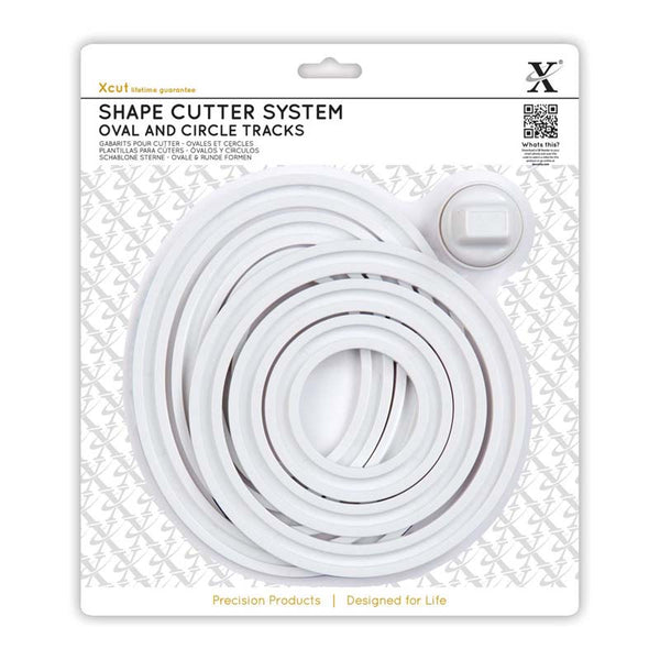 Xcut Shape Cutter System (7pcs) Oval & Circle Tracks & Cutter Carriage