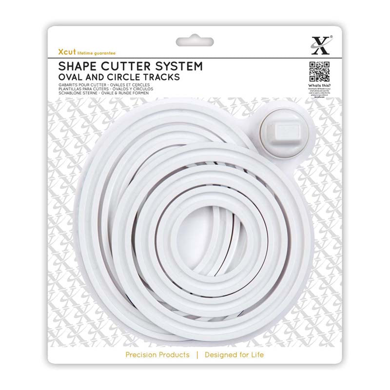 Xcut Shape Cutter System (7pcs) Oval & Circle Tracks & Cutter Carriage