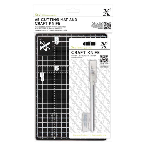 Xcut A5 Cutting Mat and Craft Knife Set