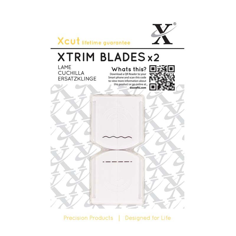 Xcut 13" Xtrim Replacement Blades (2pcs) Perforated and Wave