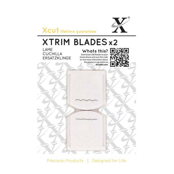 Xcut 13" Xtrim Replacement Blades (2pcs) Deckle & Scallop