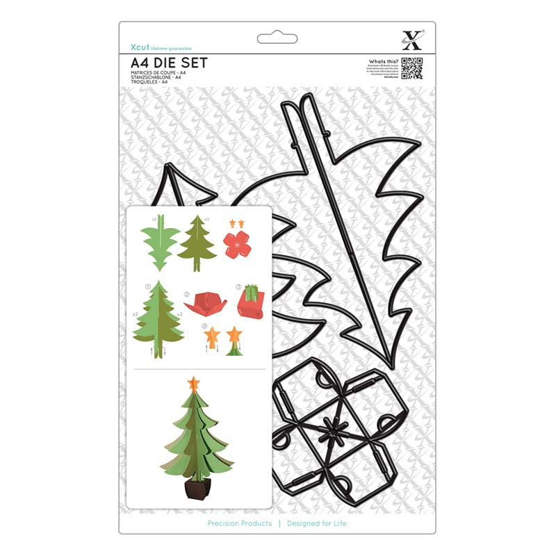 Xcut A4 Dies (5pcs) - Build A Christmas Tree