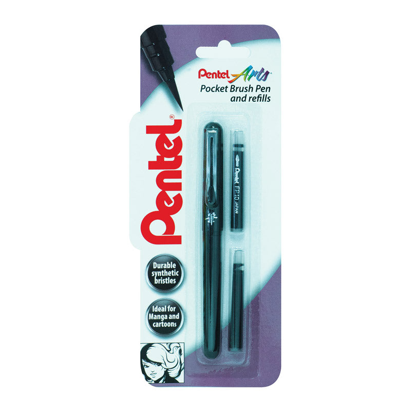 Pentel Pocket Brush Pen with refills