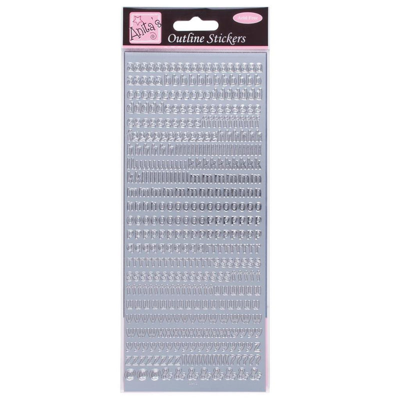 Anita's Outline Stickers - Small Letters