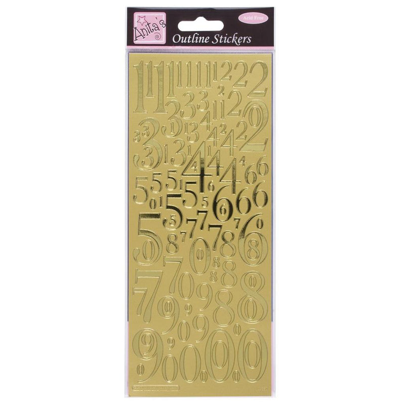 Anita's Outline Stickers - Mixed Numbers
