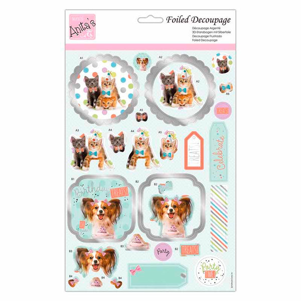Anita's Foiled Decoupage - Party Animals