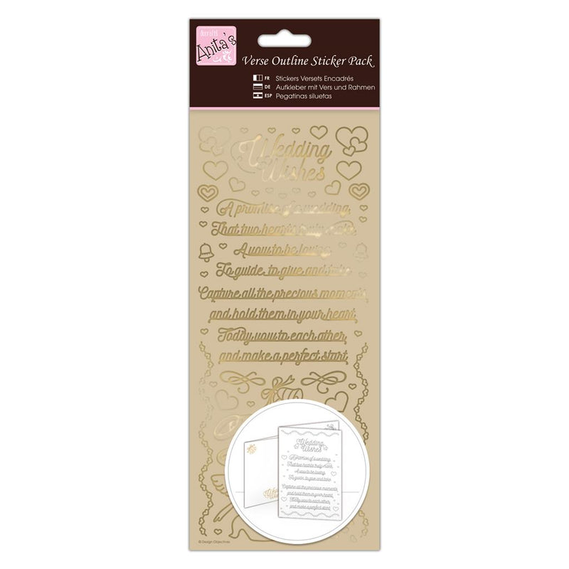 Anita's Outline Stickers - Verses - Wedding Wishes
