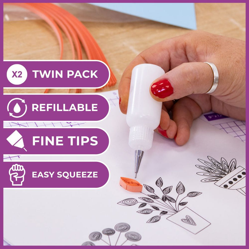 Crafter's Companion Fine Tip Glue Applicator (2 Pieces)