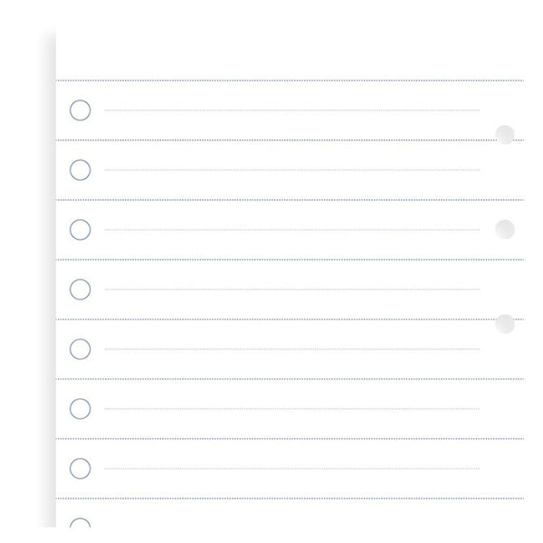 Filofax Clipbook Personal Undated Checklists