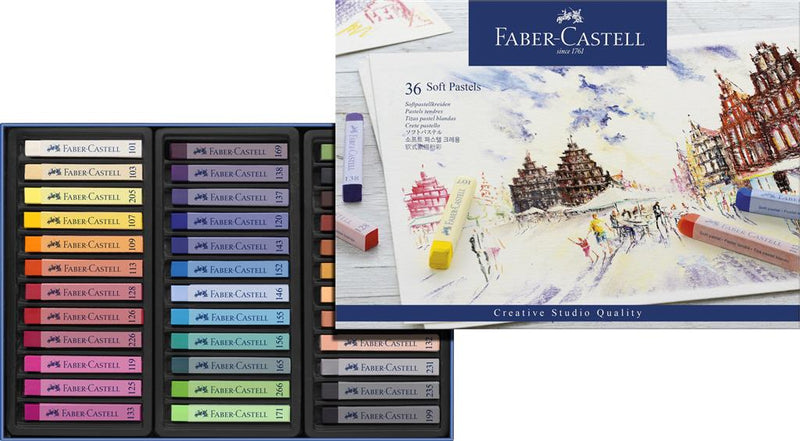 Faber-Castell Creative Studio Soft Pastels (Box of 36)