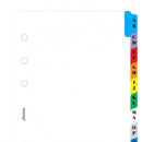 Filofax A-Z Dividers with Coloured Tabs