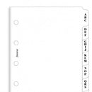 Filofax A-Z index white 3 letters