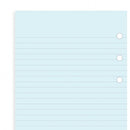 Filofax Blue Ruled Notepaper Pocket Refill