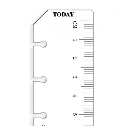 Filofax Ruler page marker transparent