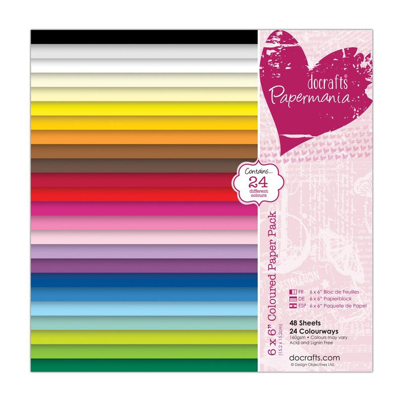 Papermania Coloured Paper Pack (48pk)