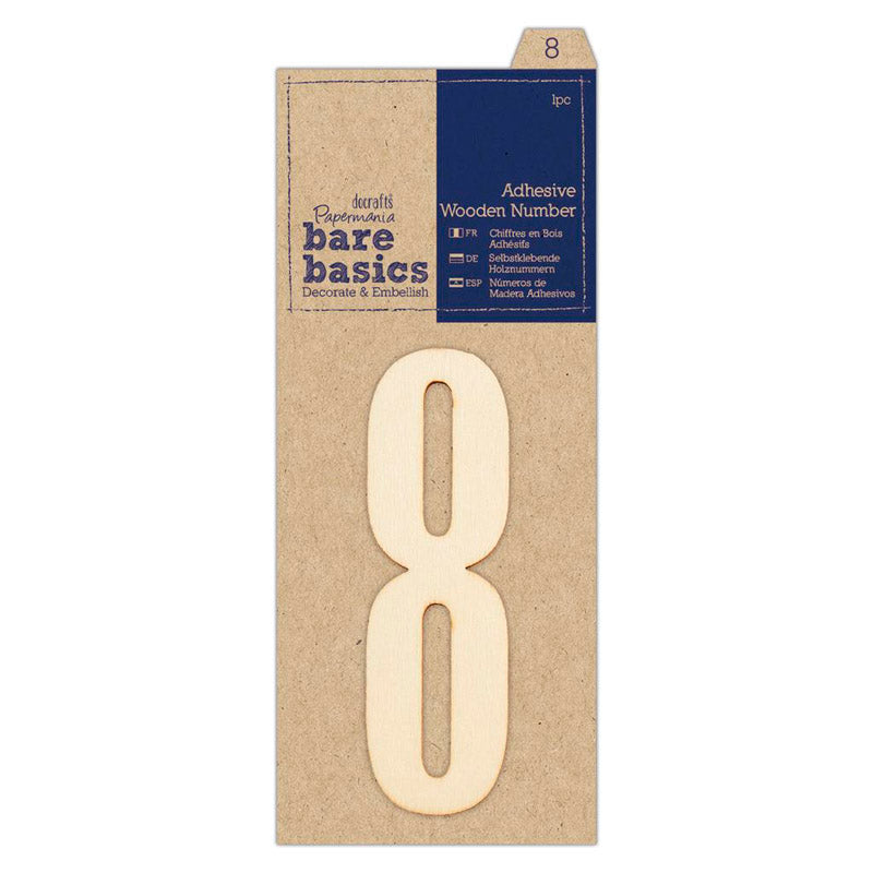 Papermania Adhesive Wooden Number (1pc)