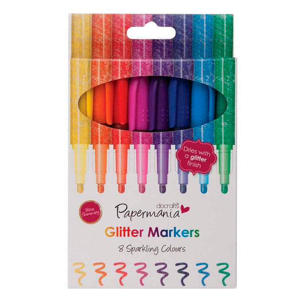 Papermania Glitter Markers (8pk)