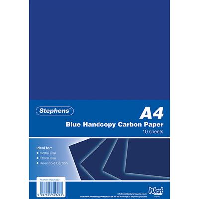 Stephens Special Paper Handcopy Carbon Paper Blue A4 (10 Sheets)