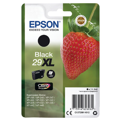 Epson No.29XL IJ cart Blk  C13T29914010