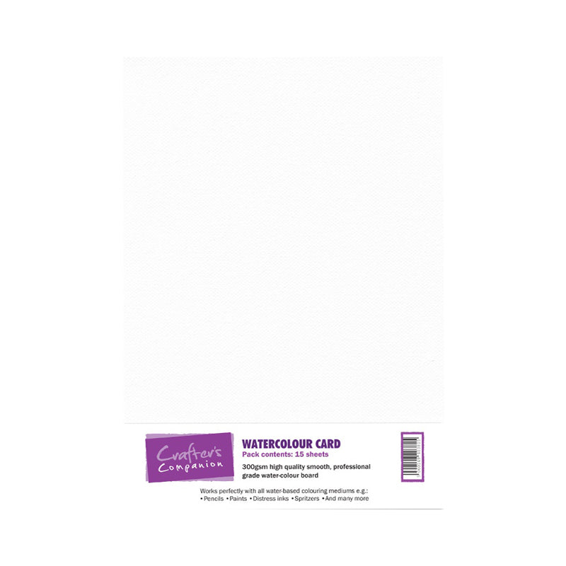 Crafter's Companion Watercolour card (15 sheets)
