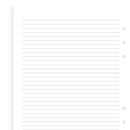 Filofax White Ruled Notepaper Refills