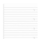 Filofax White Ruled Notepaper Refills