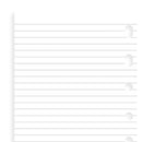 Filofax White Ruled Notepaper Refills